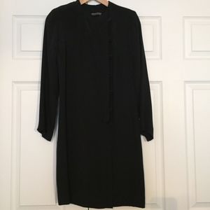 Silk Giorgio Armani LBD - asymmetric buttons
